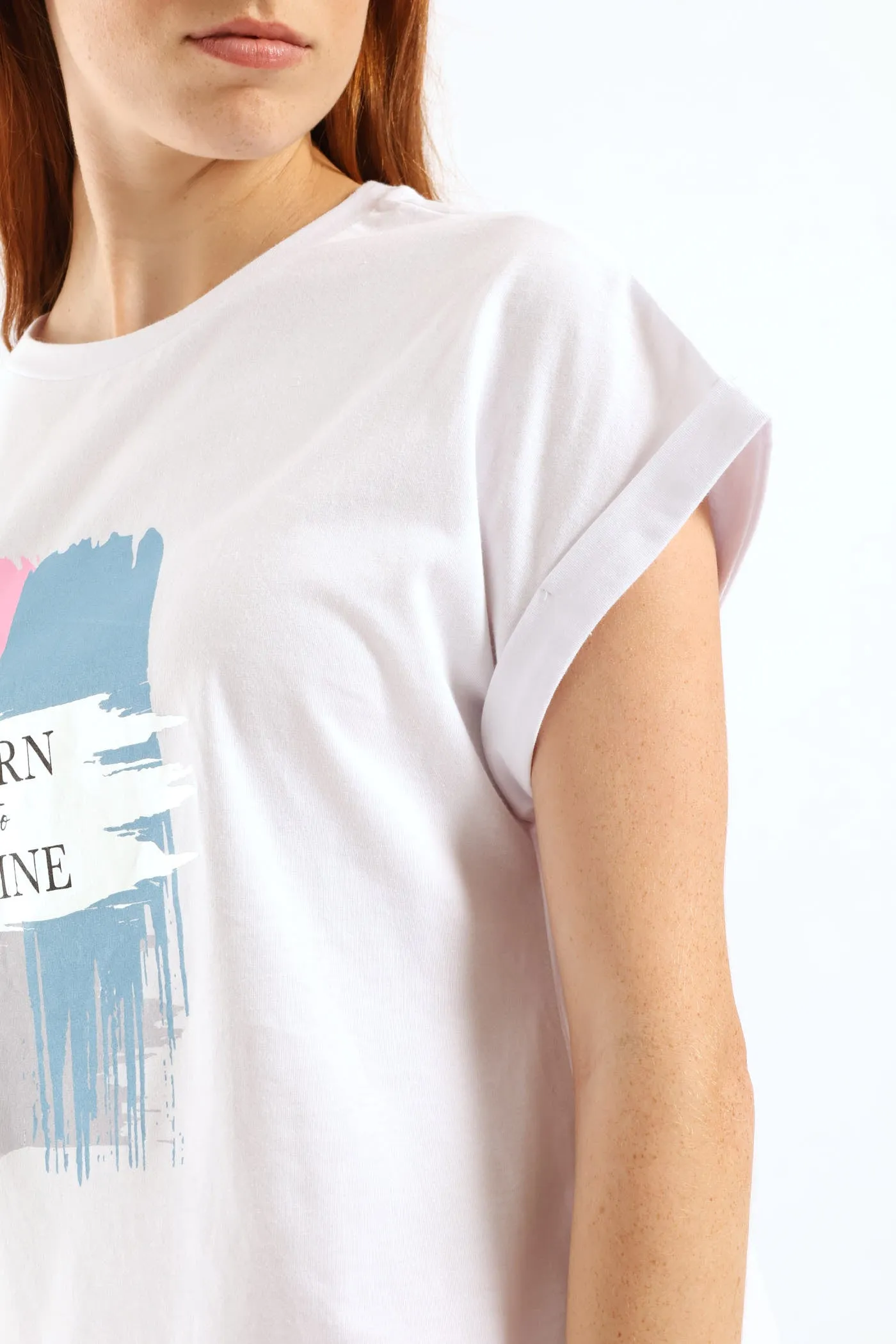 Born To Shine Foil Muscle Tee - White sold by Edgars product image thumbnail 5