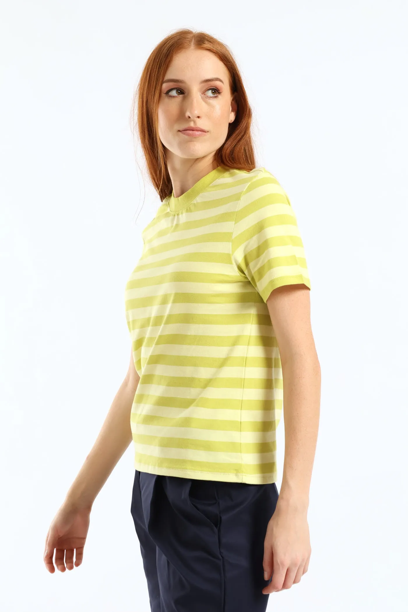 Stripe Boxy Tee - Chartreuse sold by Edgars product image thumbnail 3