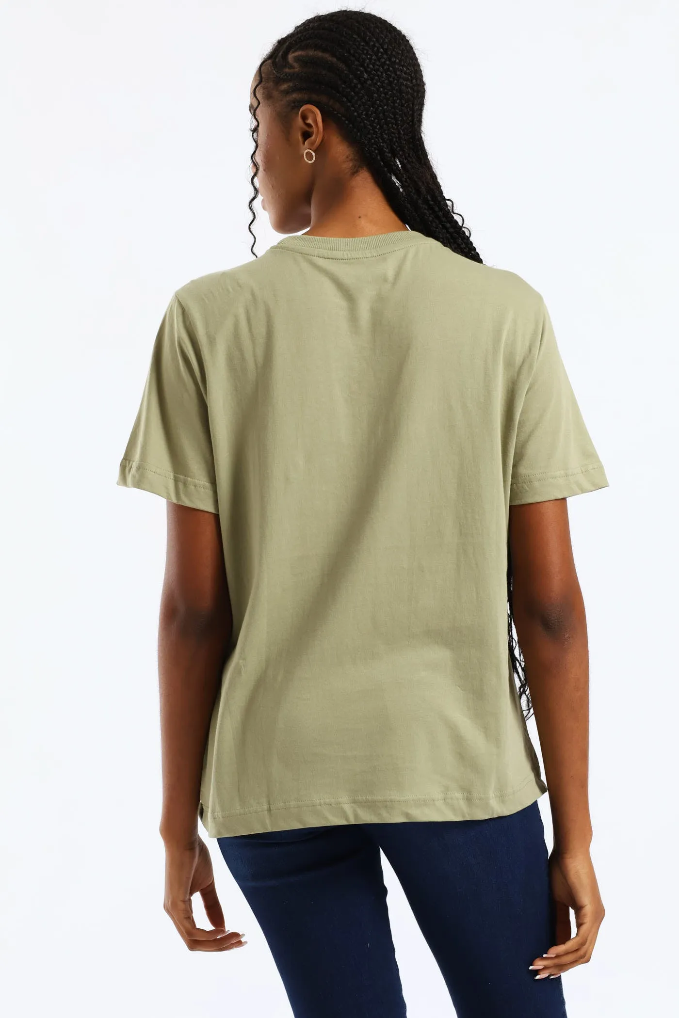 Cotton Boxy Tee - Swamp Green sold by Edgars product image thumbnail 4
