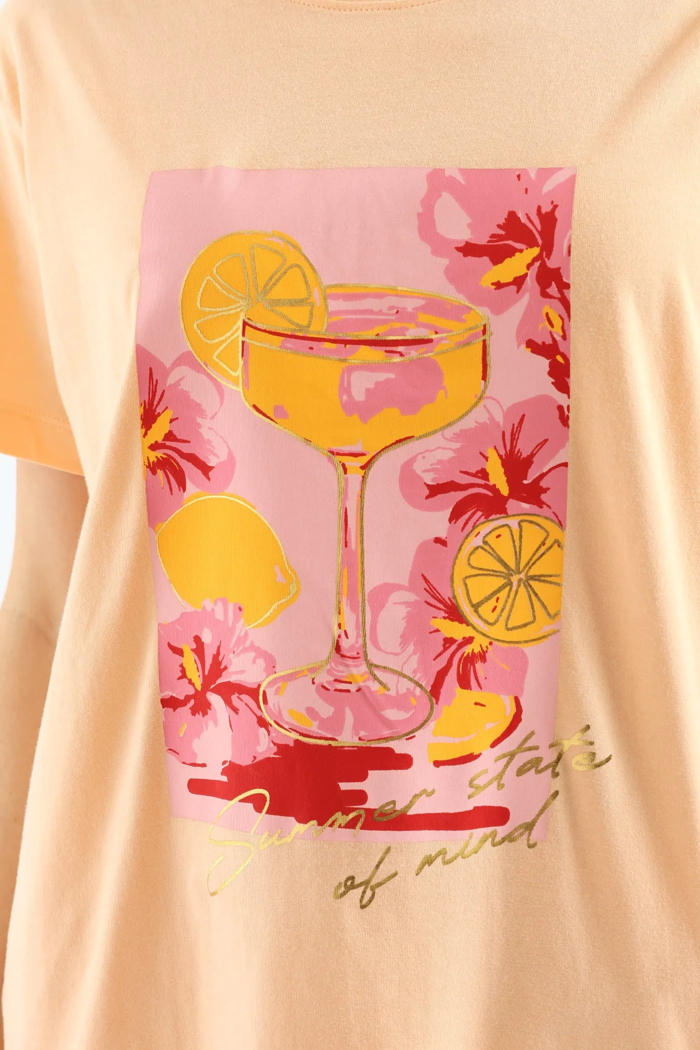 Fruit Cocktail Tee - Pale Salmon sold by Edgars product image thumbnail 2
