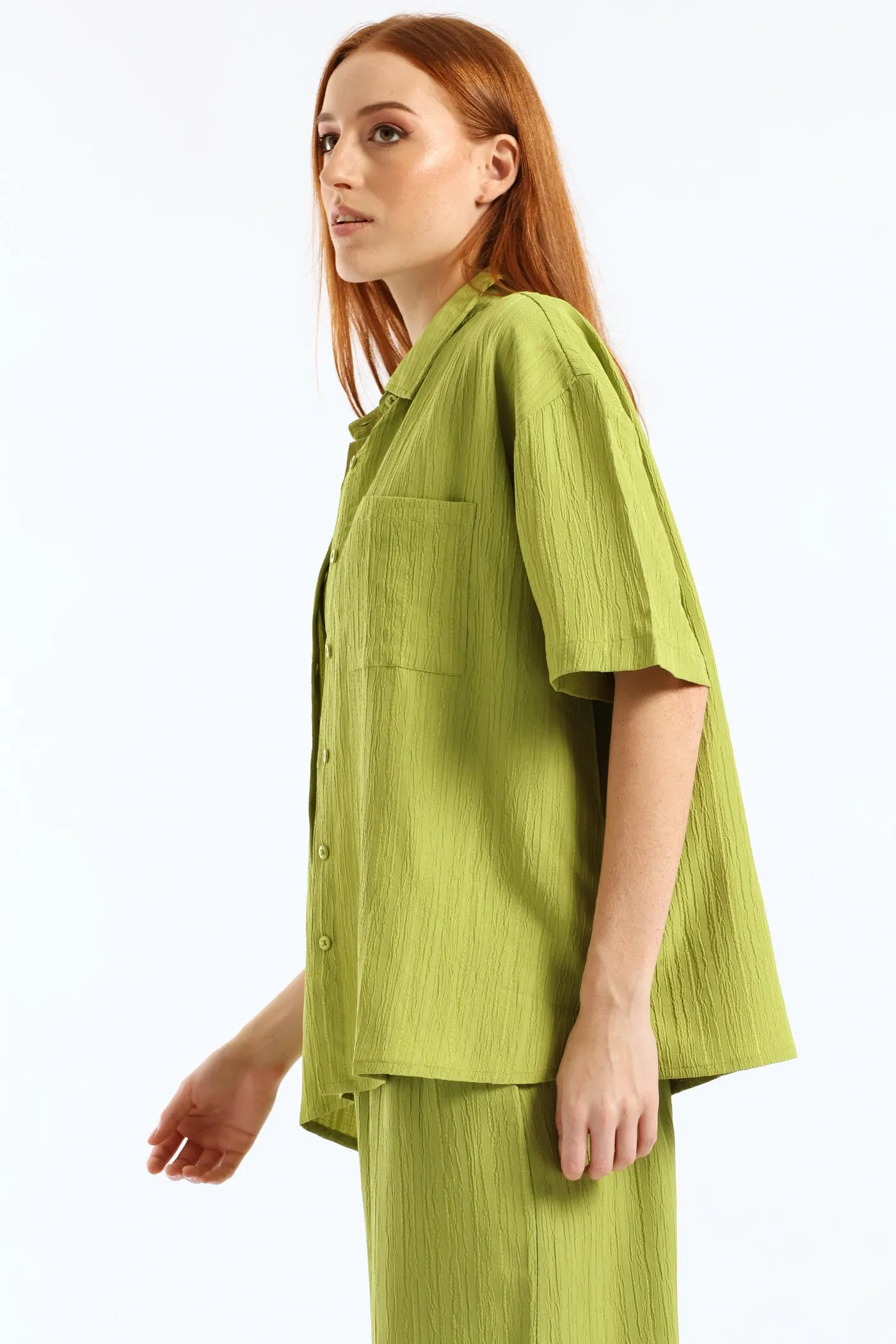 Crinkle Shirt - Chartreuse sold by Edgars product image thumbnail 3