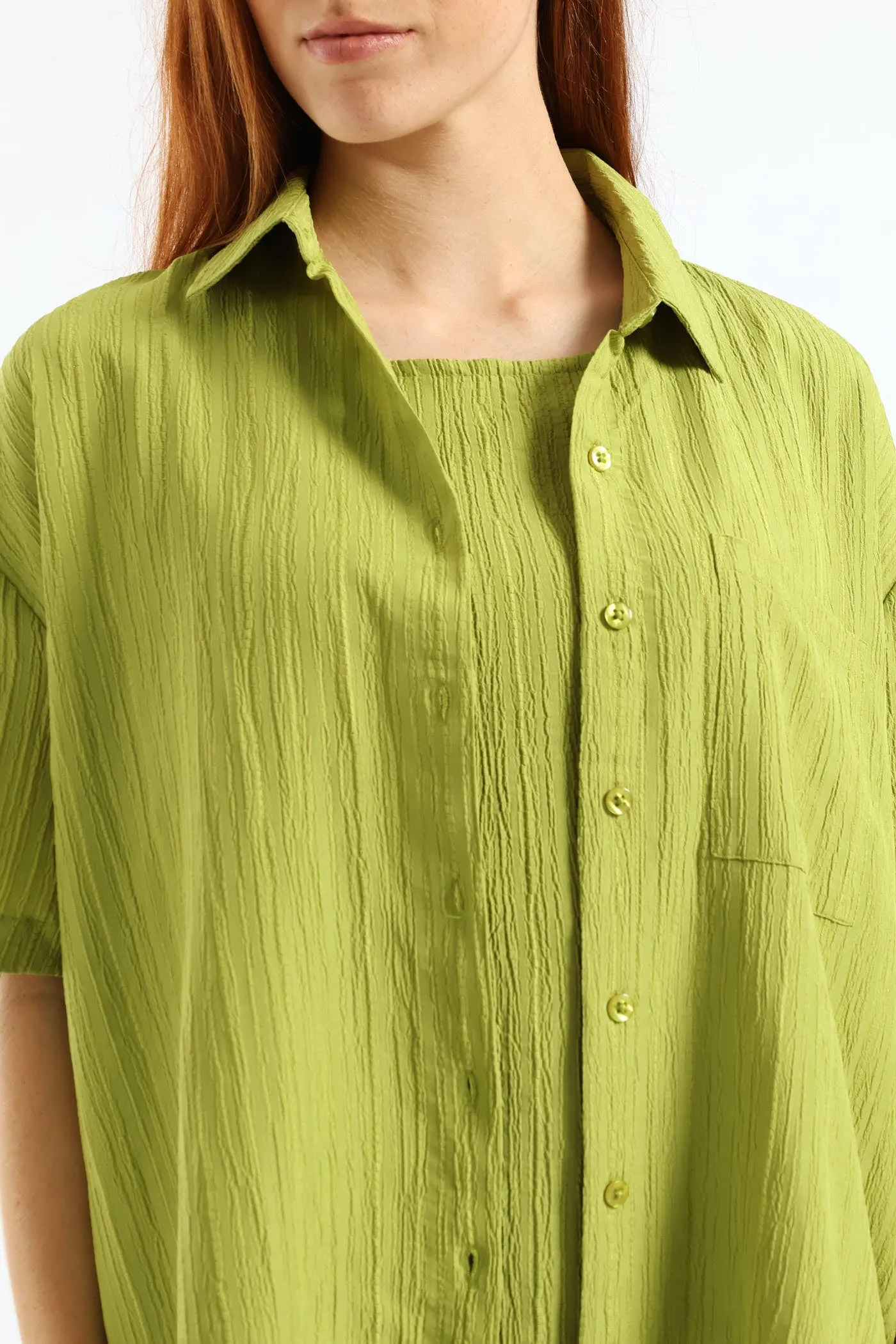 Crinkle Shirt - Chartreuse sold by Edgars product image thumbnail 5