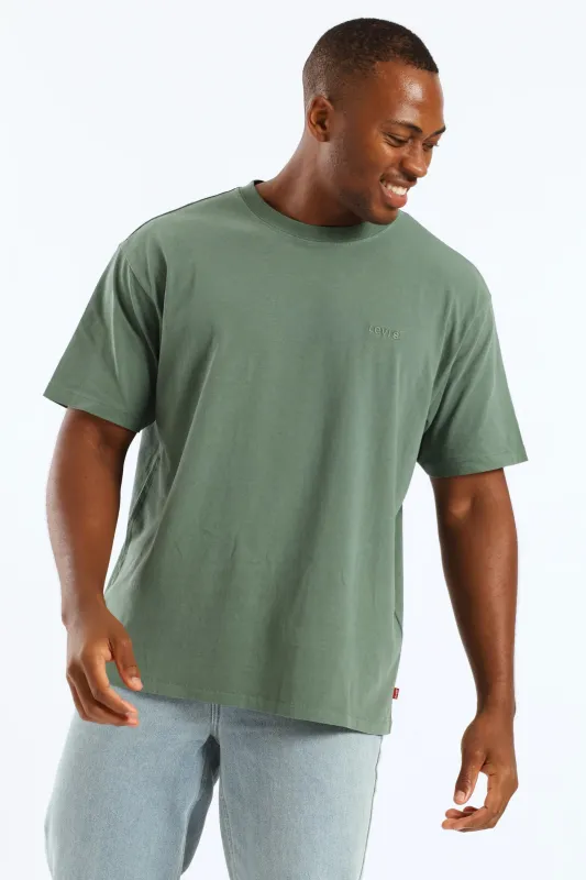 Red Tab Vintage Tee - Olive sold by Edgars
