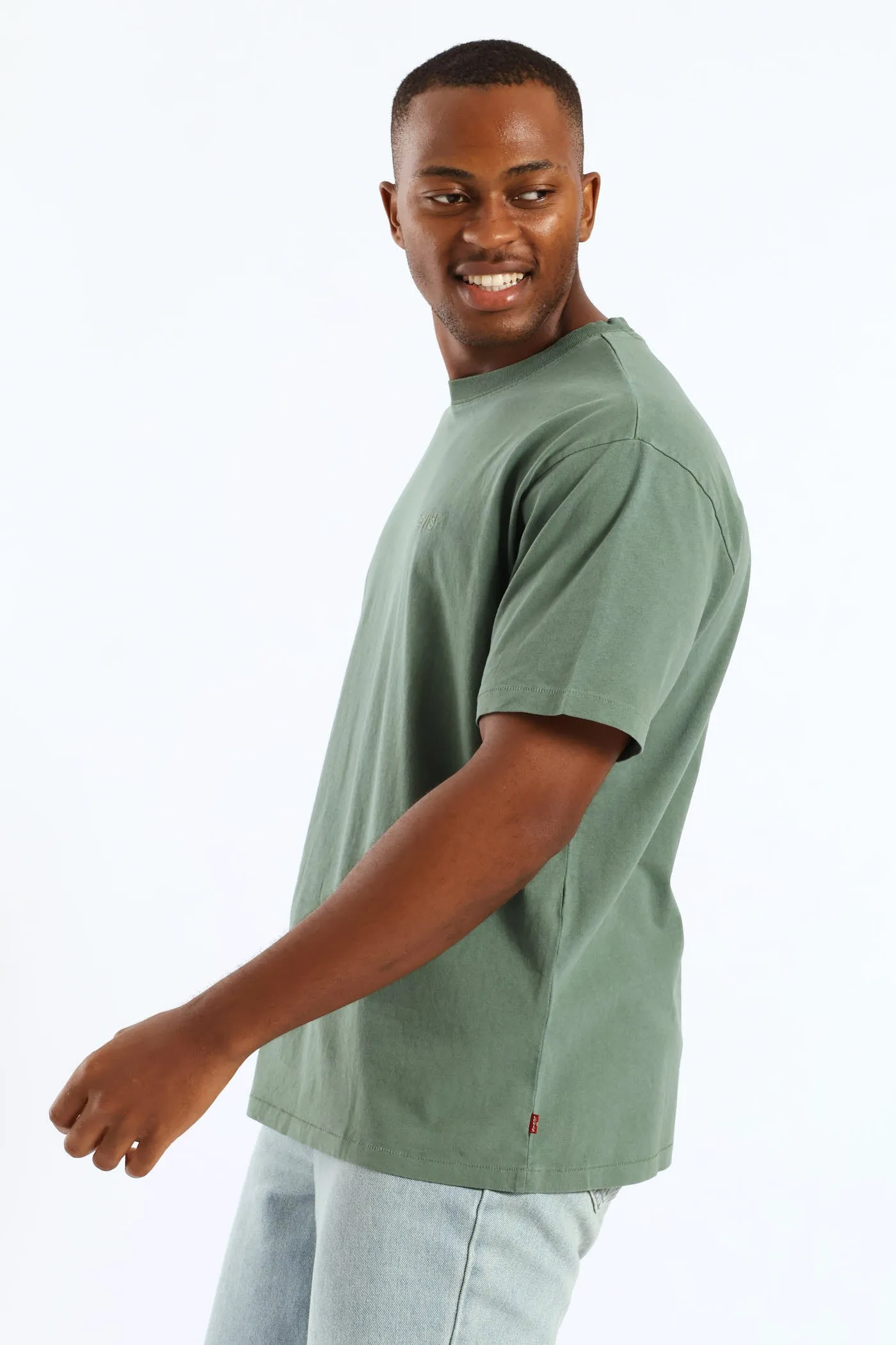 Red Tab Vintage Tee - Olive sold by Edgars product image thumbnail 3