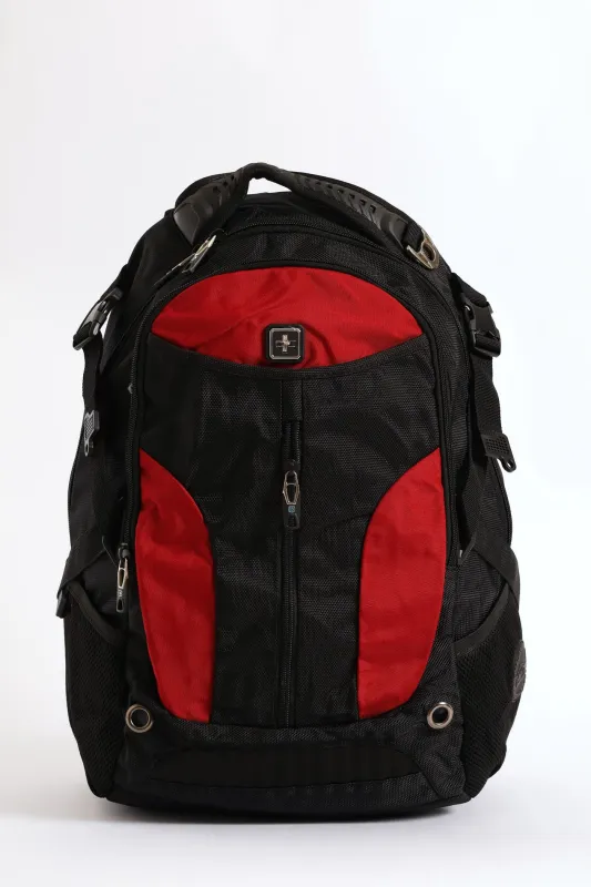 Zip Backpack - Black/Red sold by Edgars