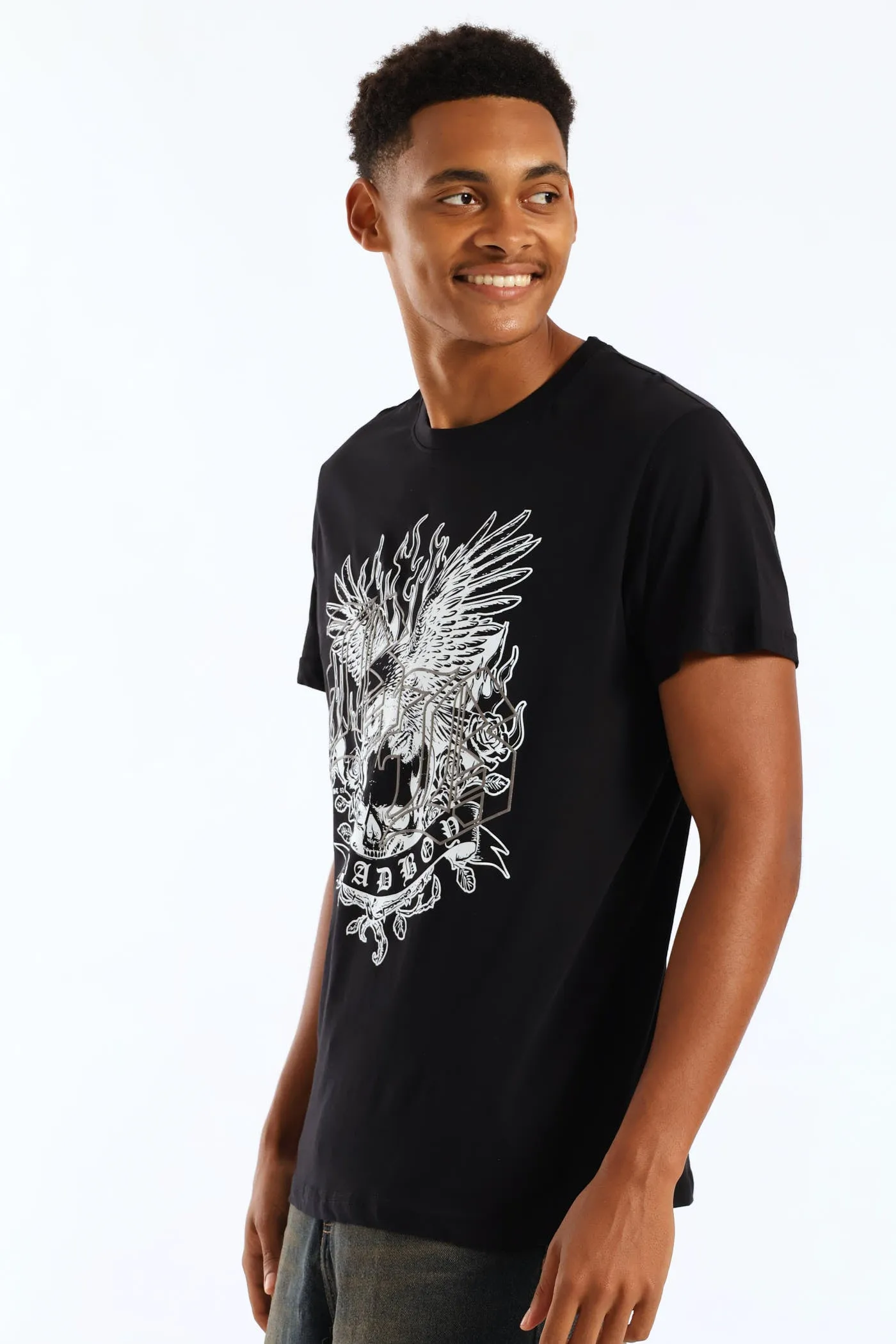 Death Skull Tee - Black sold by Edgars product image thumbnail 2