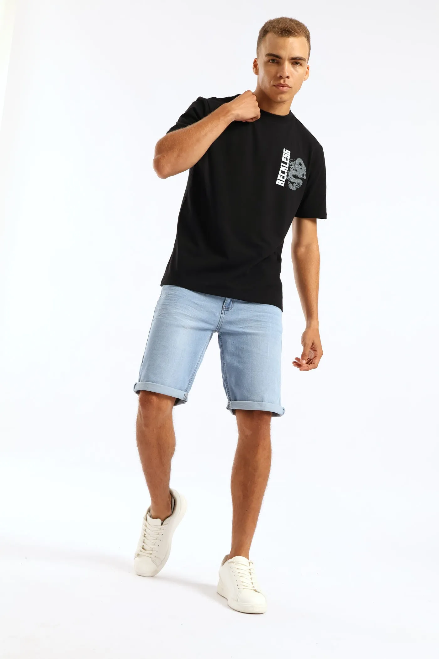 Dragon Front & Back Print Tee - Black sold by Edgars product image thumbnail 3