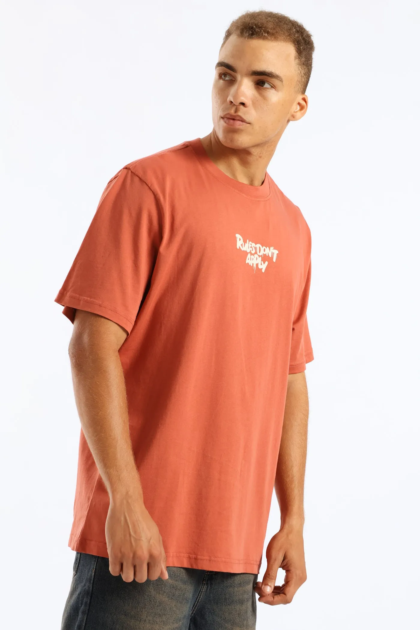 Rules Front & Back Print Tee - Dark Red sold by Edgars product image thumbnail 4