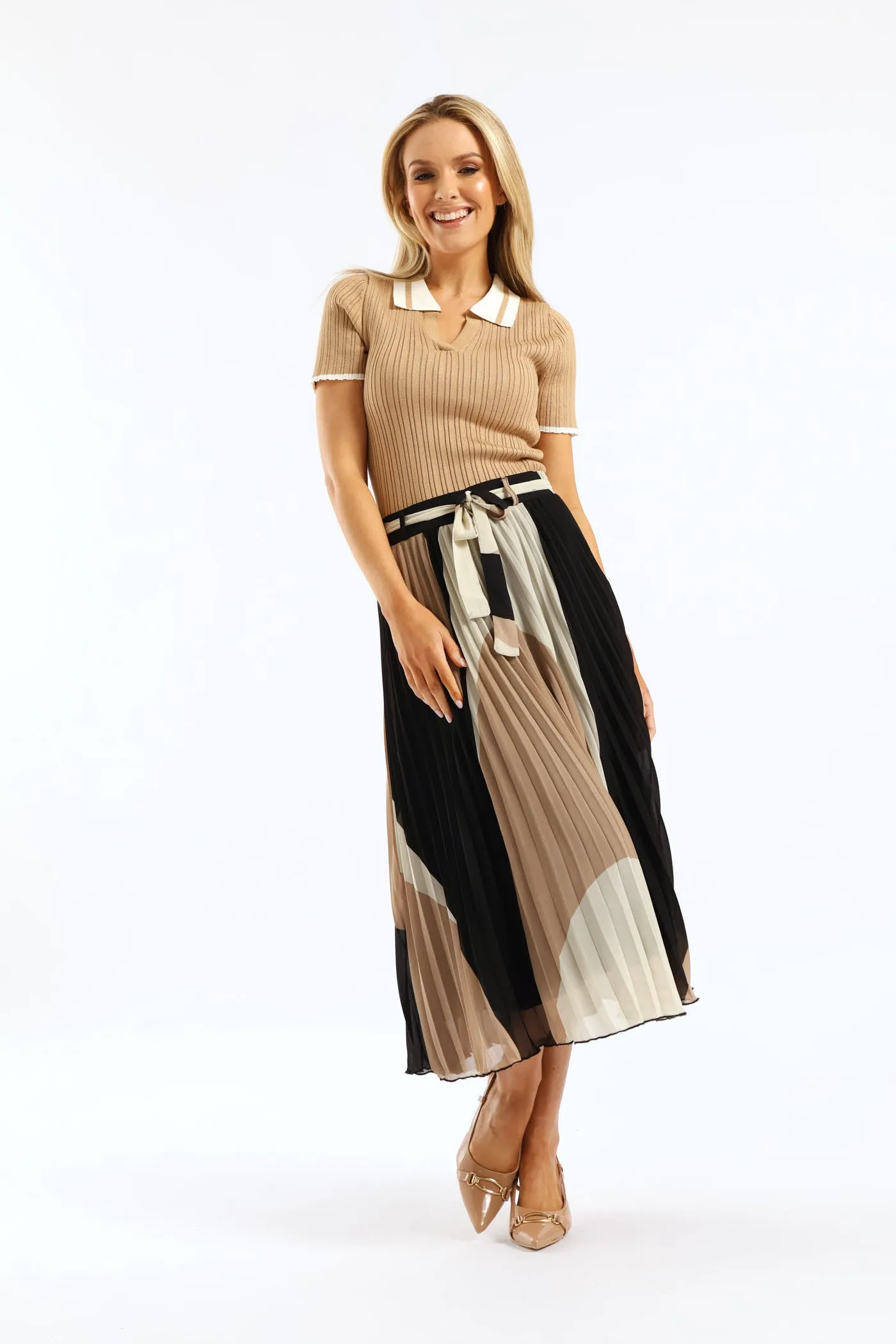 Textured Contrast Golfer - Camel sold by Edgars product image thumbnail 4