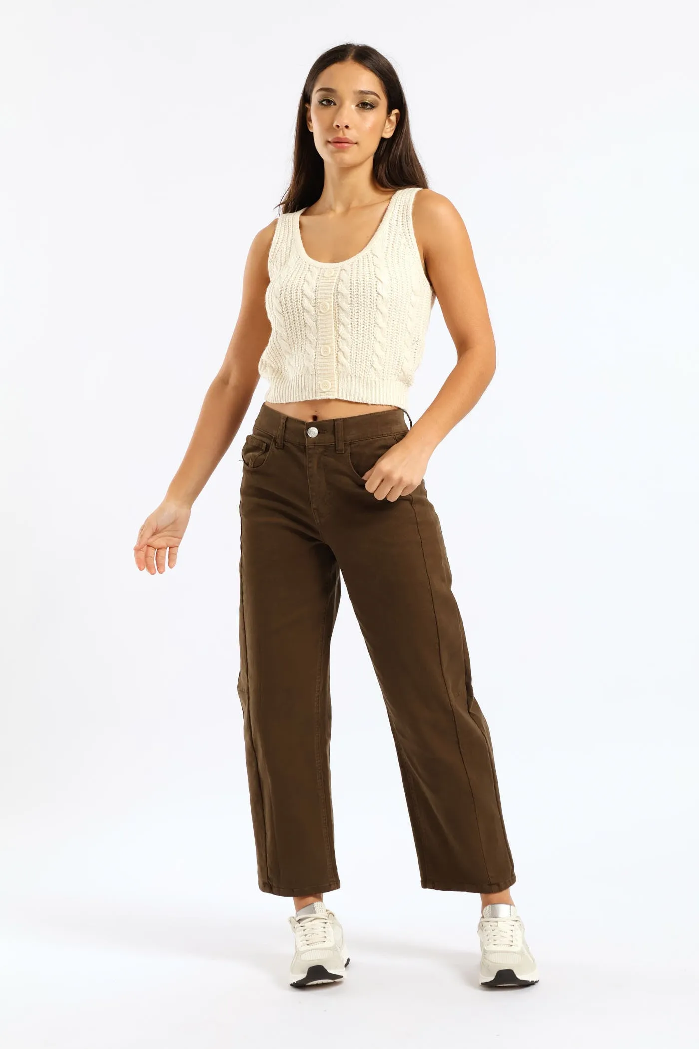 Sleeveless Cropped Sweater Top - White sold by Edgars product image thumbnail 5