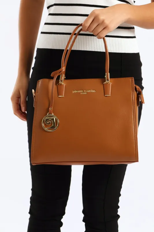 Valeria Structured Bag - Brown sold by Edgars