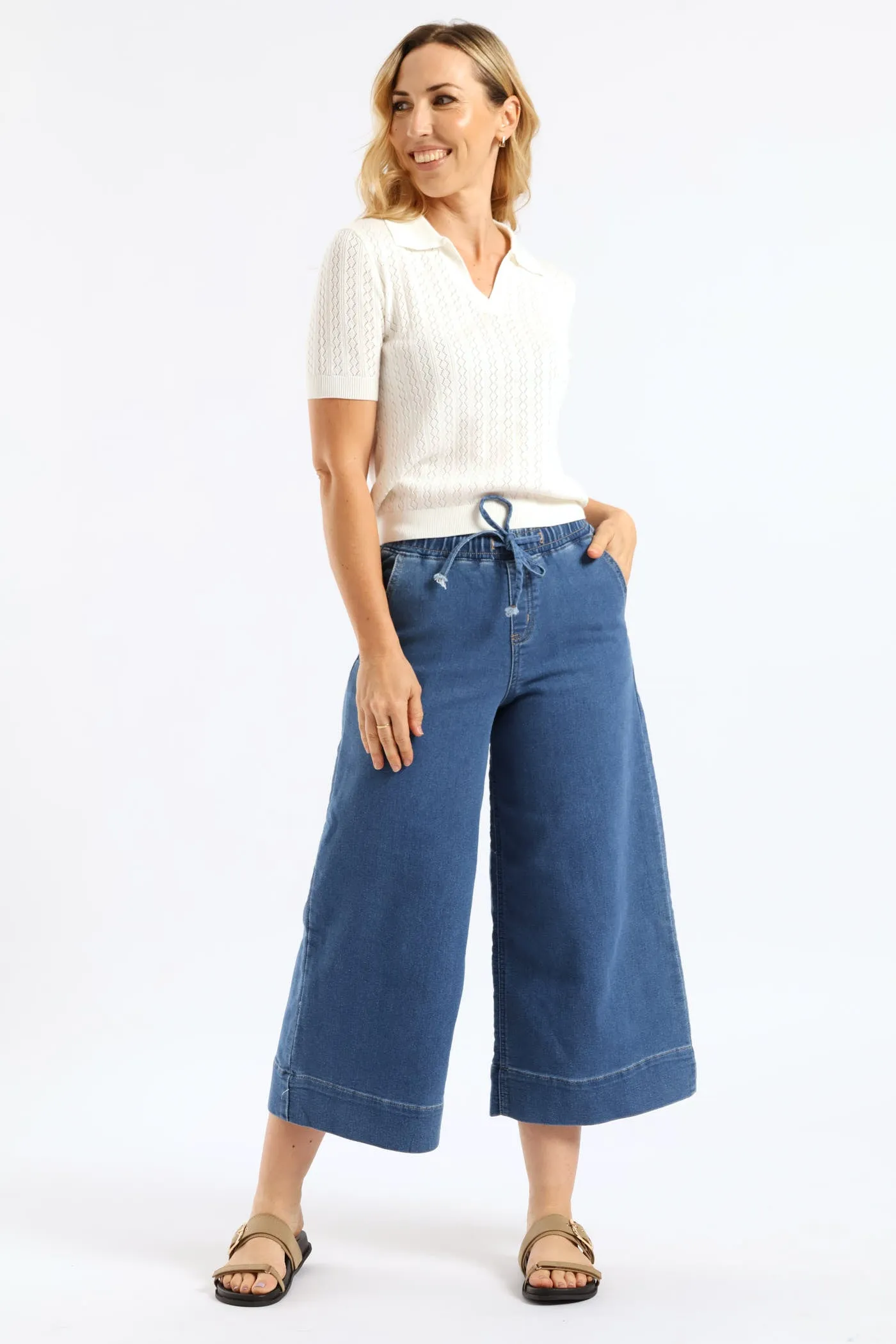 Johnny Collar Knitwear Top - White sold by Edgars product image thumbnail 5