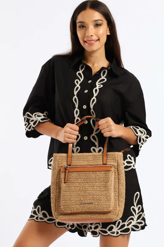 Isla Tote Bag - Tan sold by Edgars