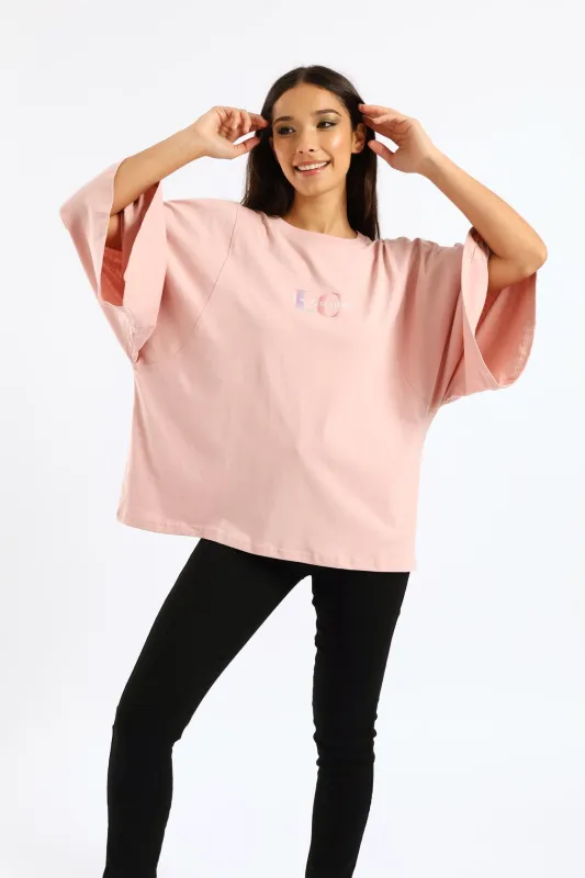 Oversized Fit T-Shirt - Pink sold by Edgars