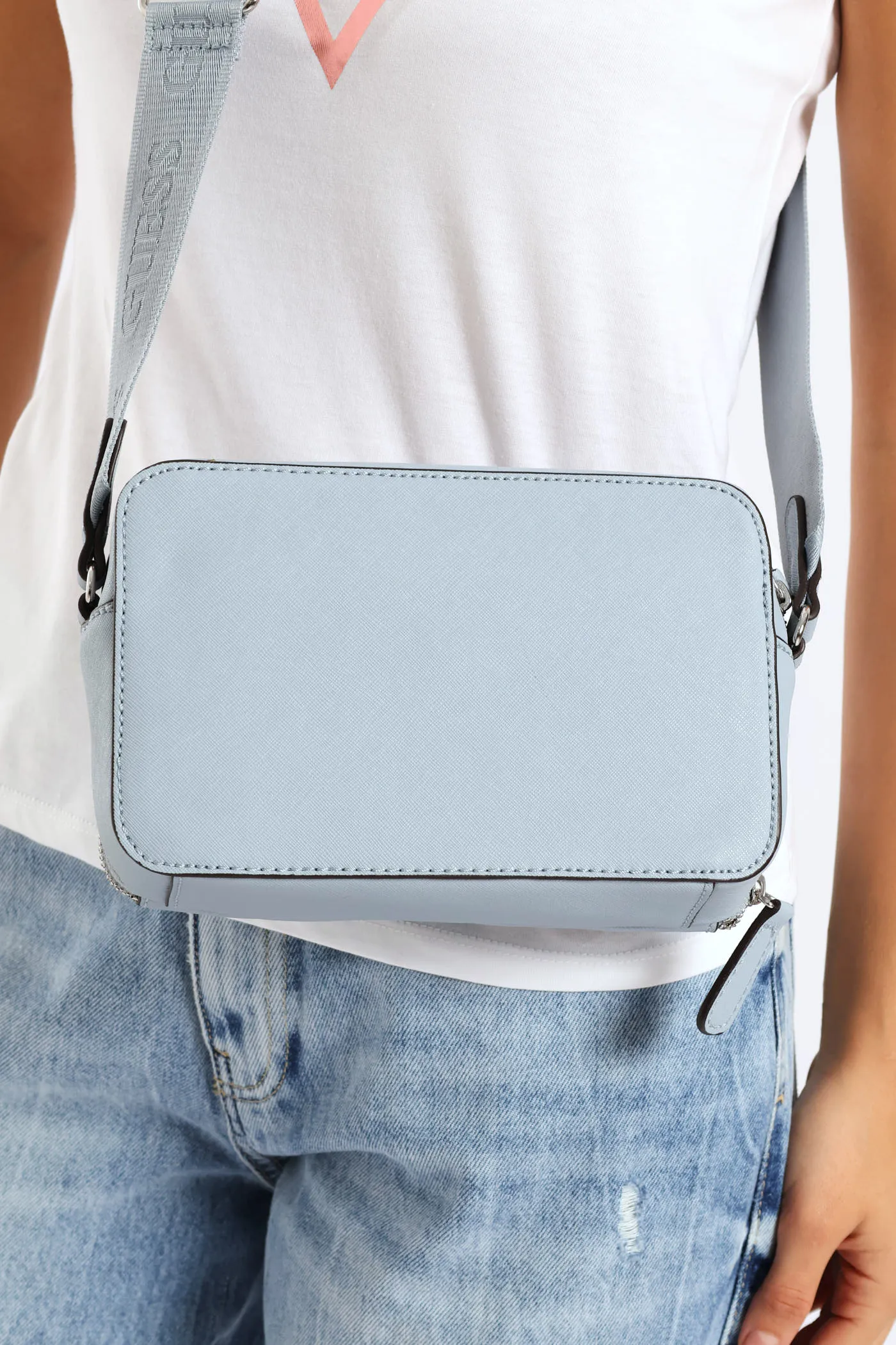 Viviette Mini Double Zip Crossbody Bag - Blue sold by Edgars product image thumbnail 5
