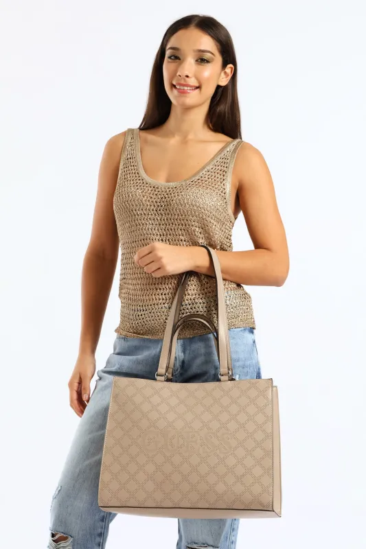 Forber Carryall Bag - Taupe made by Guess