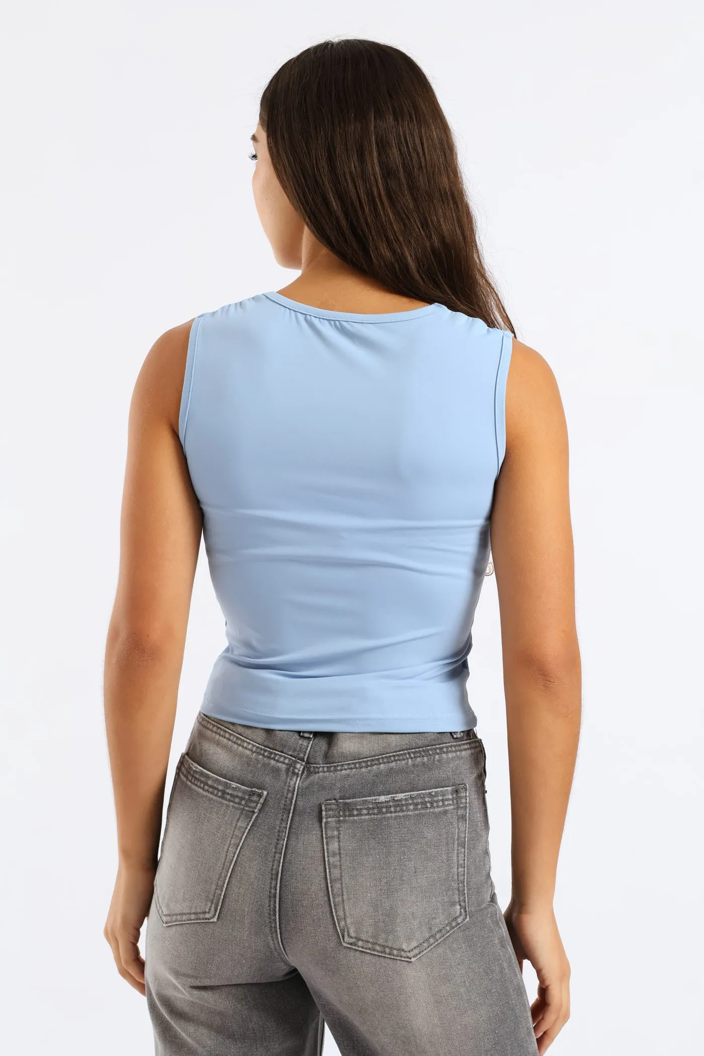 Skin Tight Square Neck Tank - Light Blue sold by Edgars product image thumbnail 4