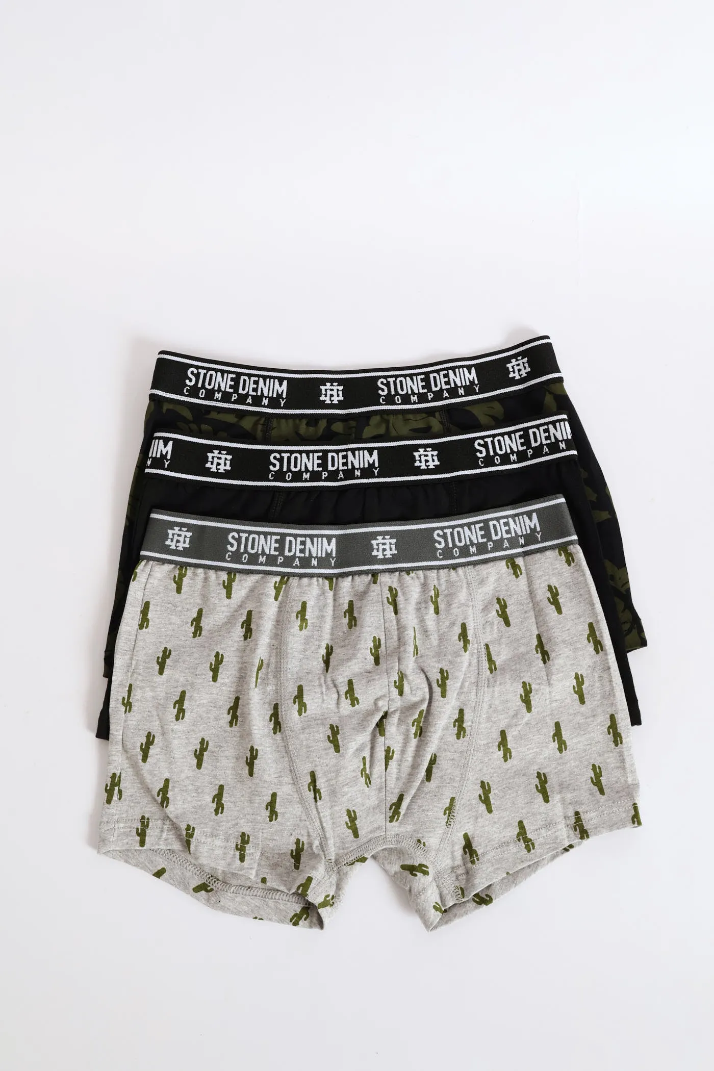 3 Pack Design Trunks - Fatigue sold by Edgars