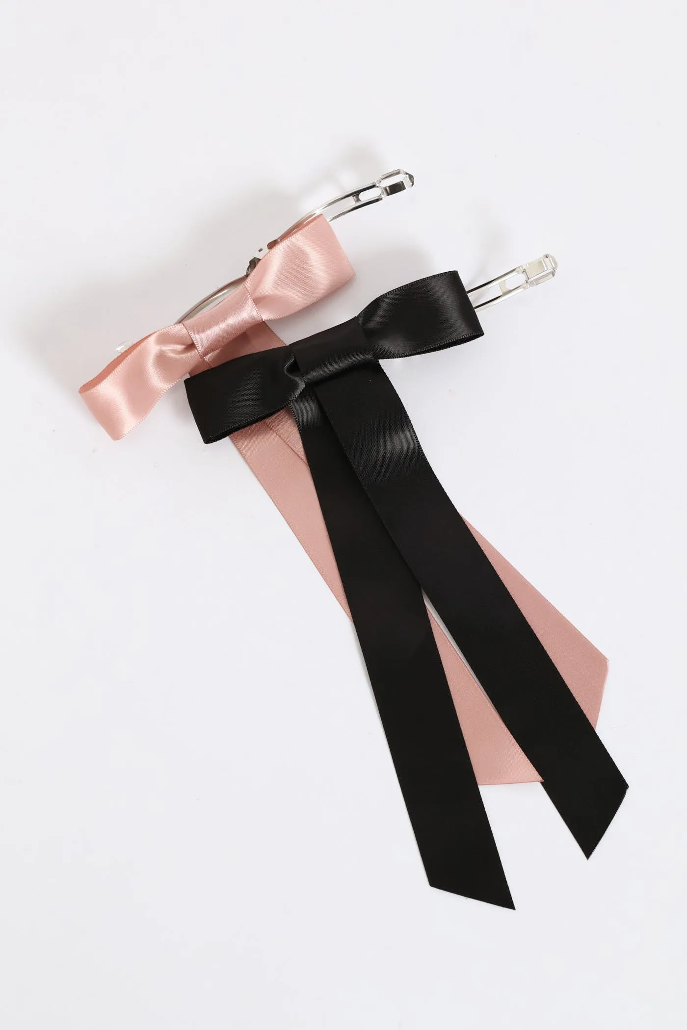 2 Pack Satin Bow - Blush/Black sold by Edgars product image thumbnail 4