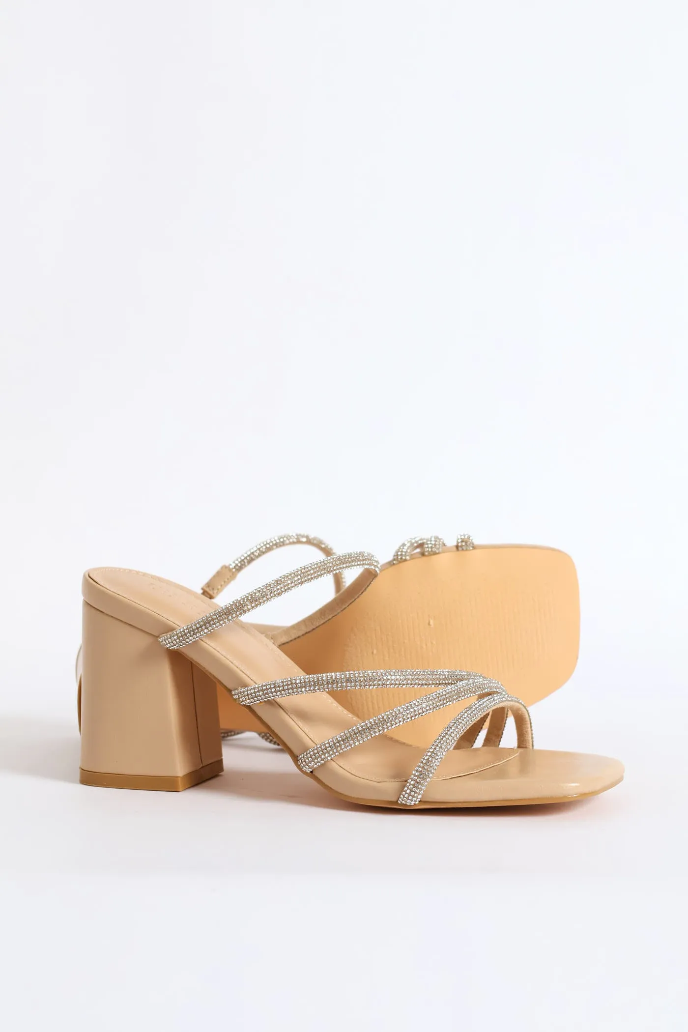 Open Toe Single Sole Block Heel - Nude sold by Edgars product image thumbnail 5