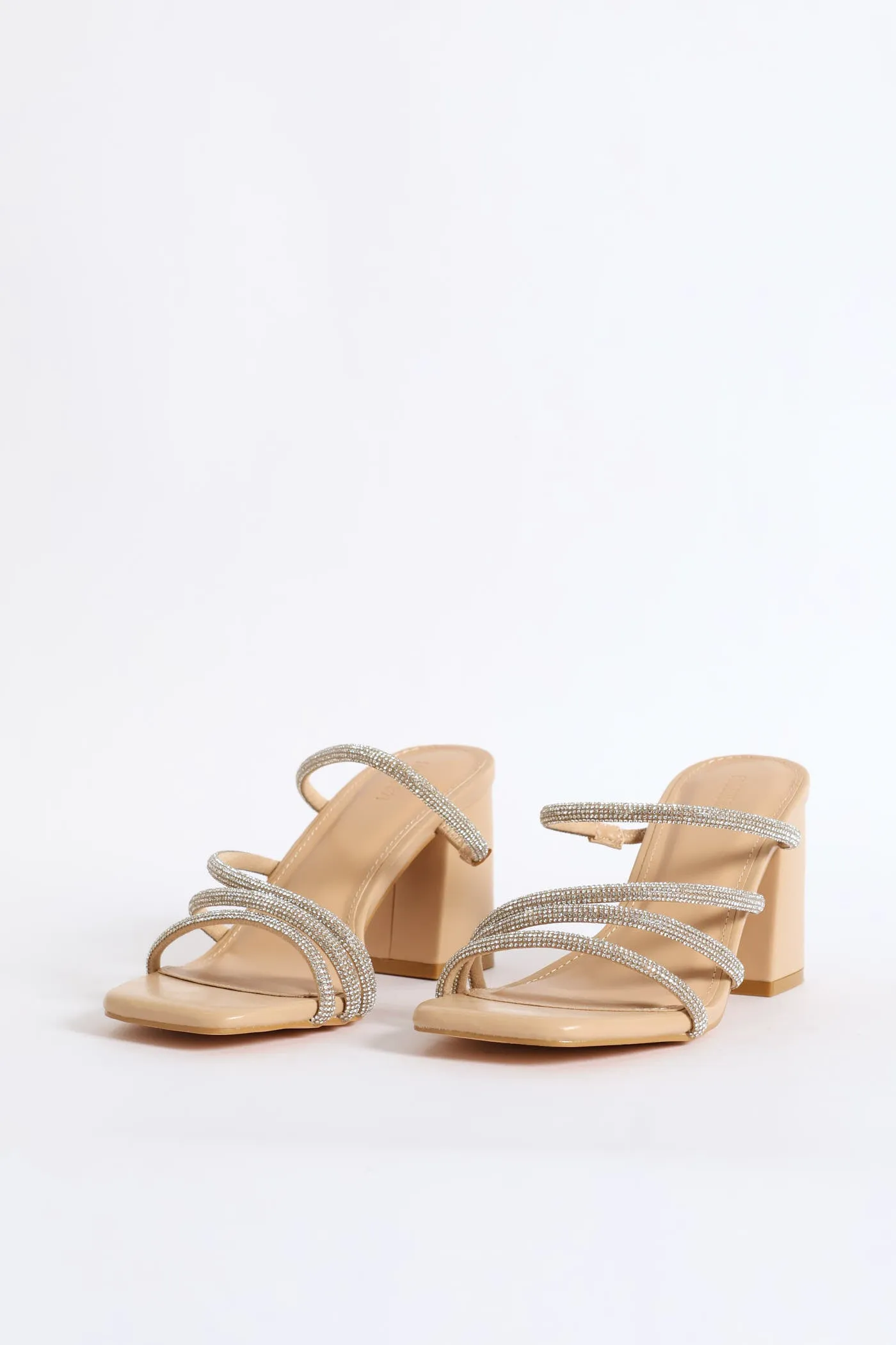 Open Toe Single Sole Block Heel - Nude sold by Edgars product image thumbnail 3