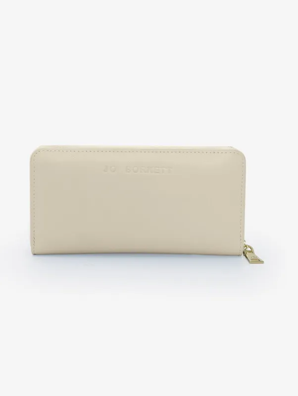 Meryl Smooth Zip Around Purse - Cream sold by Edgars