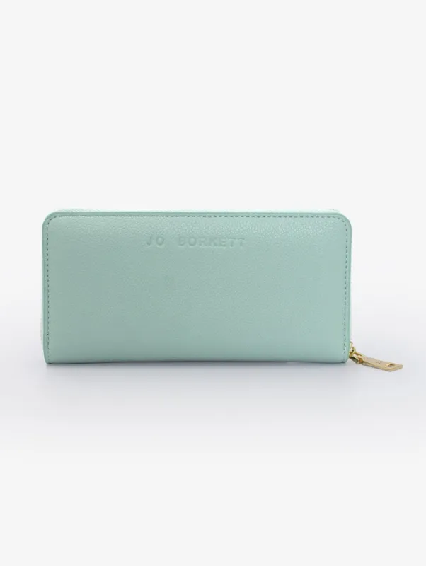 Charlotte Light Text Zip Around Purse - Mint sold by Edgars