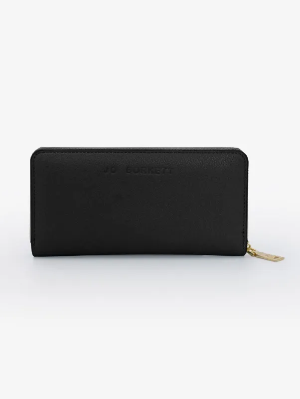 Charlotte Light Text Zip Around Purse - Black sold by Edgars