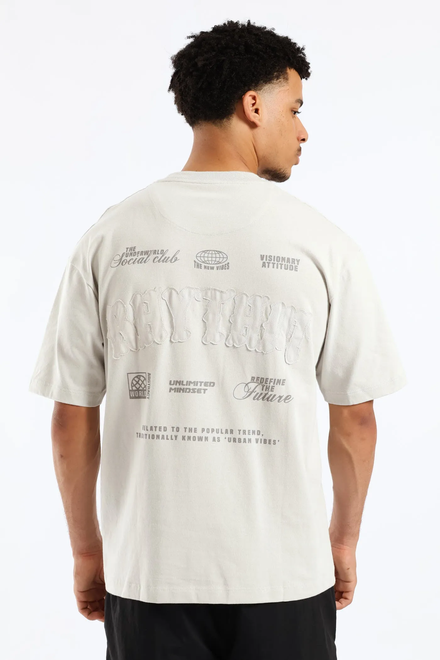 Applique Oversized Tee - Light Grey sold by Edgars product image thumbnail 2