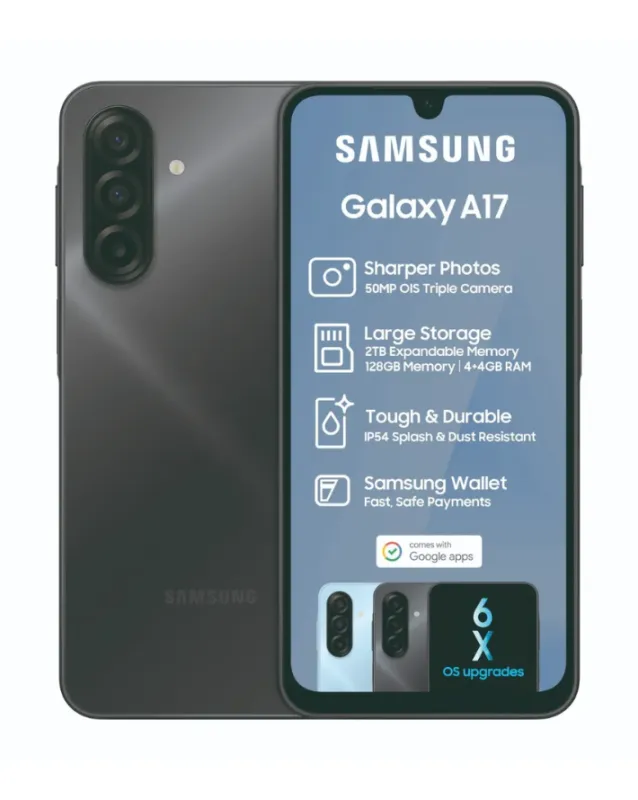 Galaxy A17 Dual Sim Cellphone - Black sold by Edgars