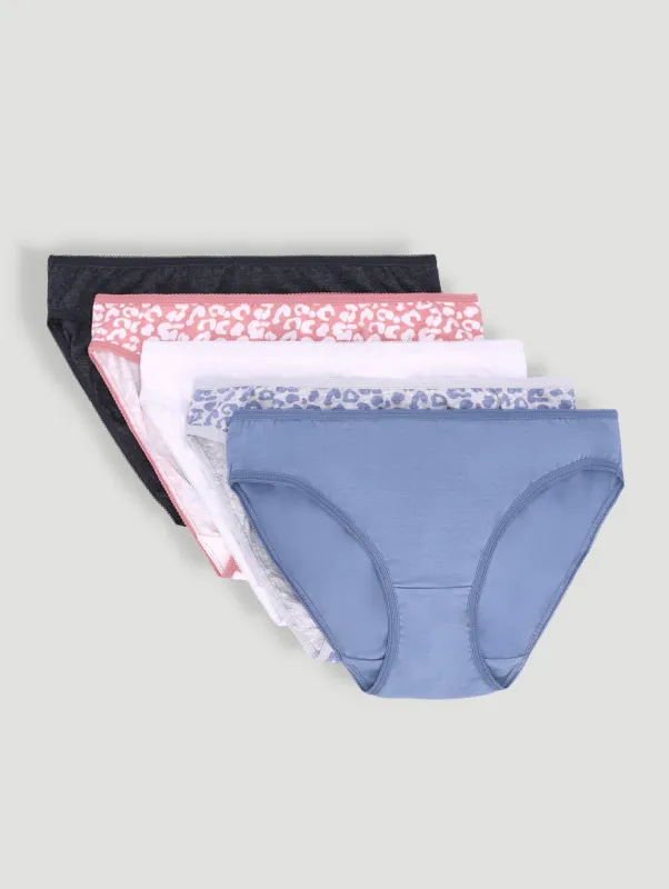 5 Pack Cotton Bikini - Multi sold by Edgars