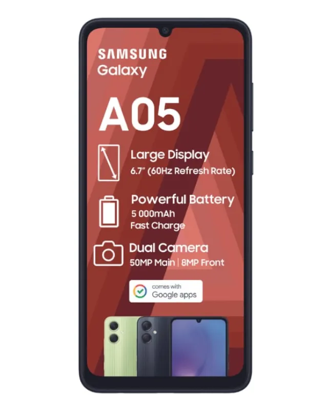 Galaxy A05 64GB Dual Sim Green Cellphone sold by Edgars