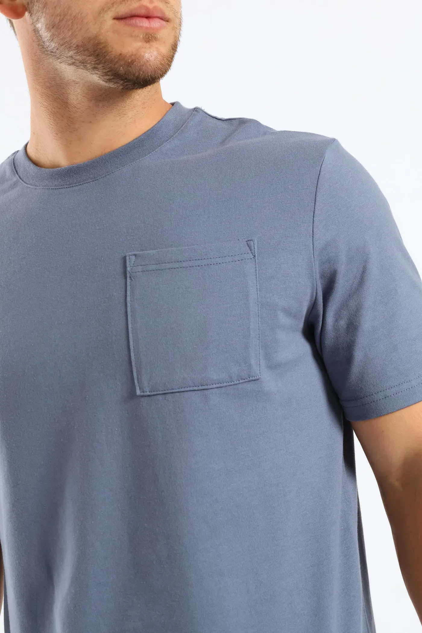 Heavy Weight Pocket Tee - Airforce sold by Edgars product image thumbnail 2
