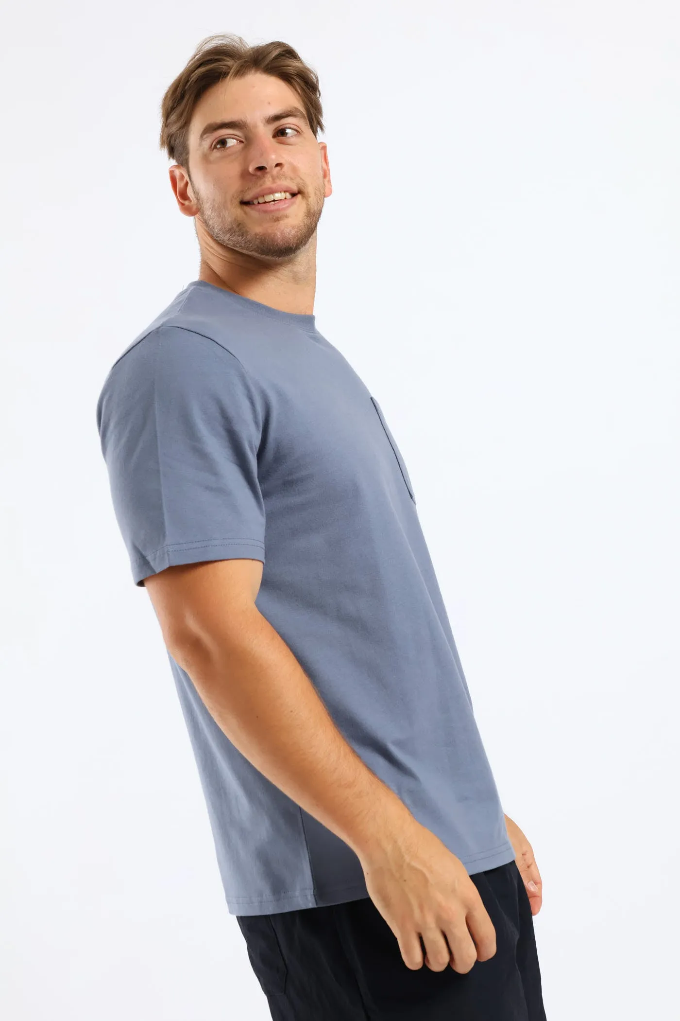 Heavy Weight Pocket Tee - Airforce sold by Edgars product image thumbnail 4
