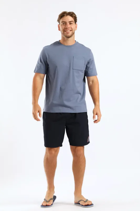 Heavy Weight Pocket Tee - Airforce sold by Edgars