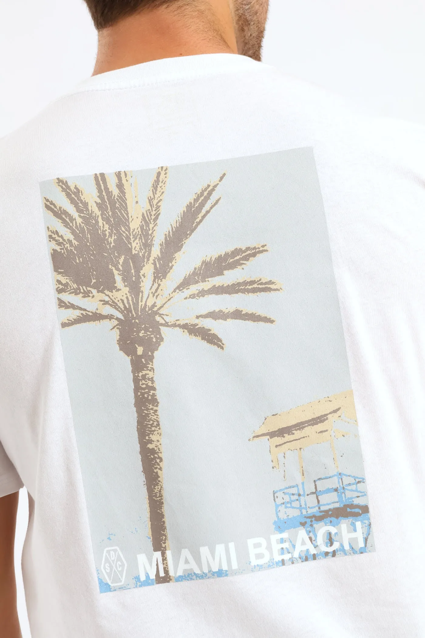 Playas De Miami Front & Back Tee - White sold by Edgars product image thumbnail 2
