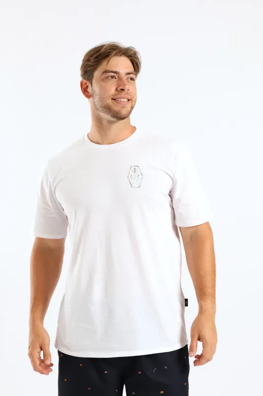 Playas De Miami Front & Back Tee - White sold by Edgars
