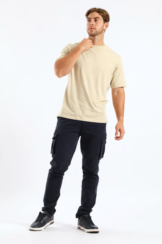 Plain Crew Tee - Stone sold by Edgars
