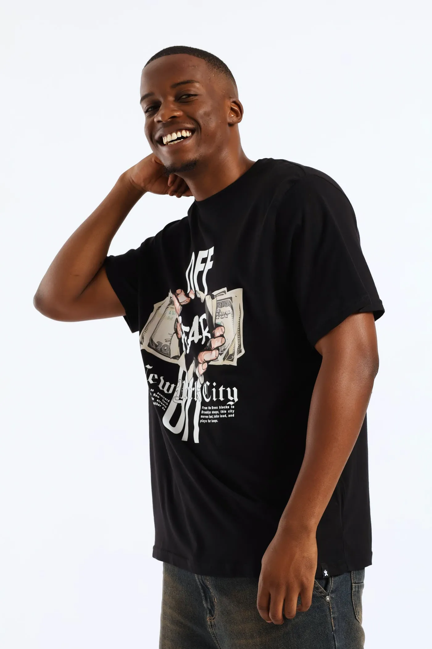 Printed Fear Tee - Black sold by Edgars product image thumbnail 4
