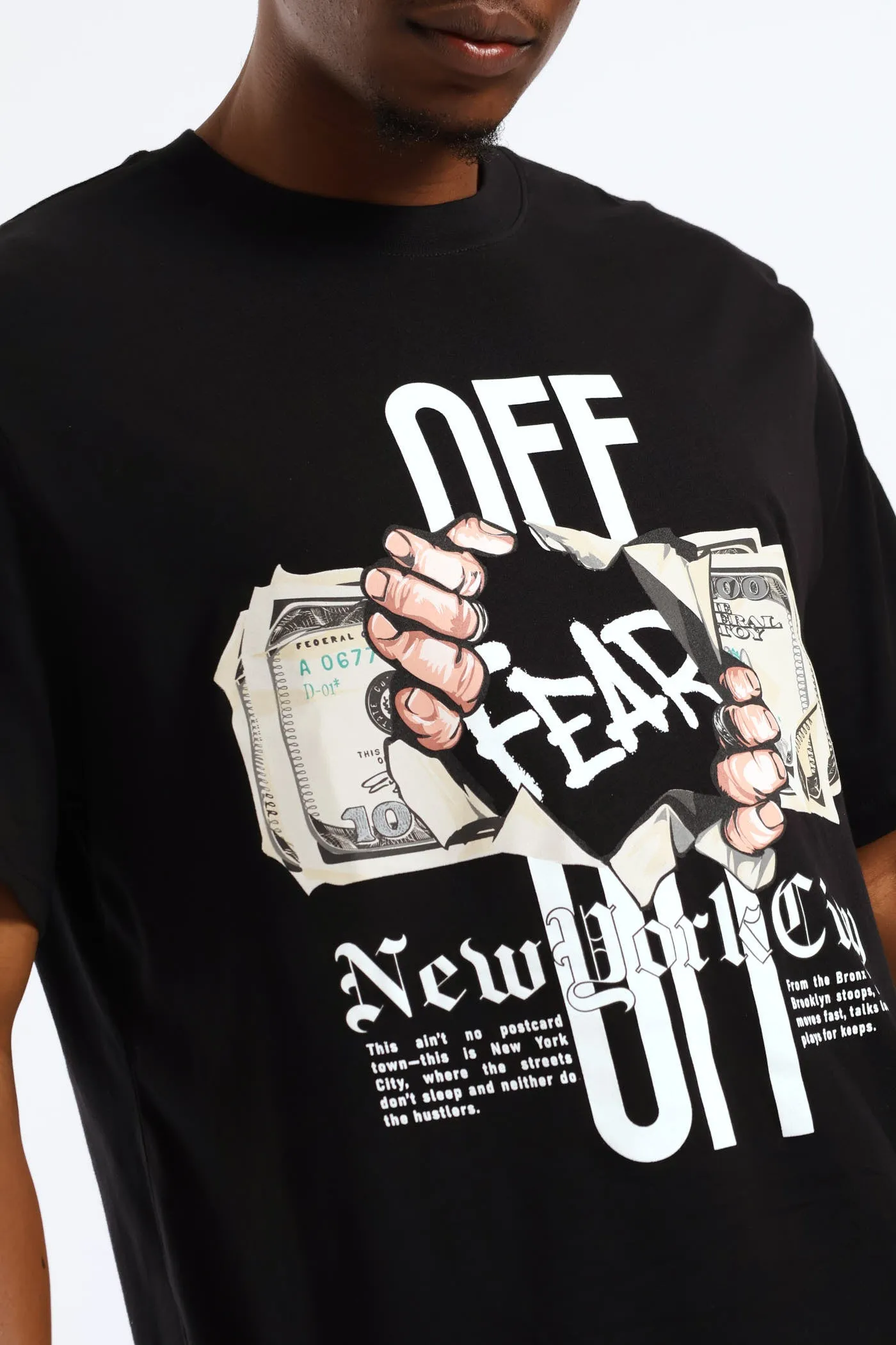 Printed Fear Tee - Black sold by Edgars product image thumbnail 5
