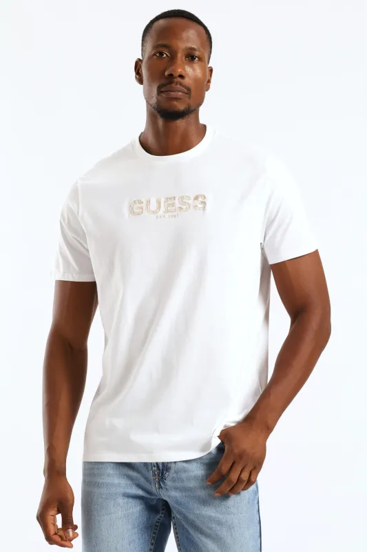 Embroidery Logo Tee - White sold by Edgars