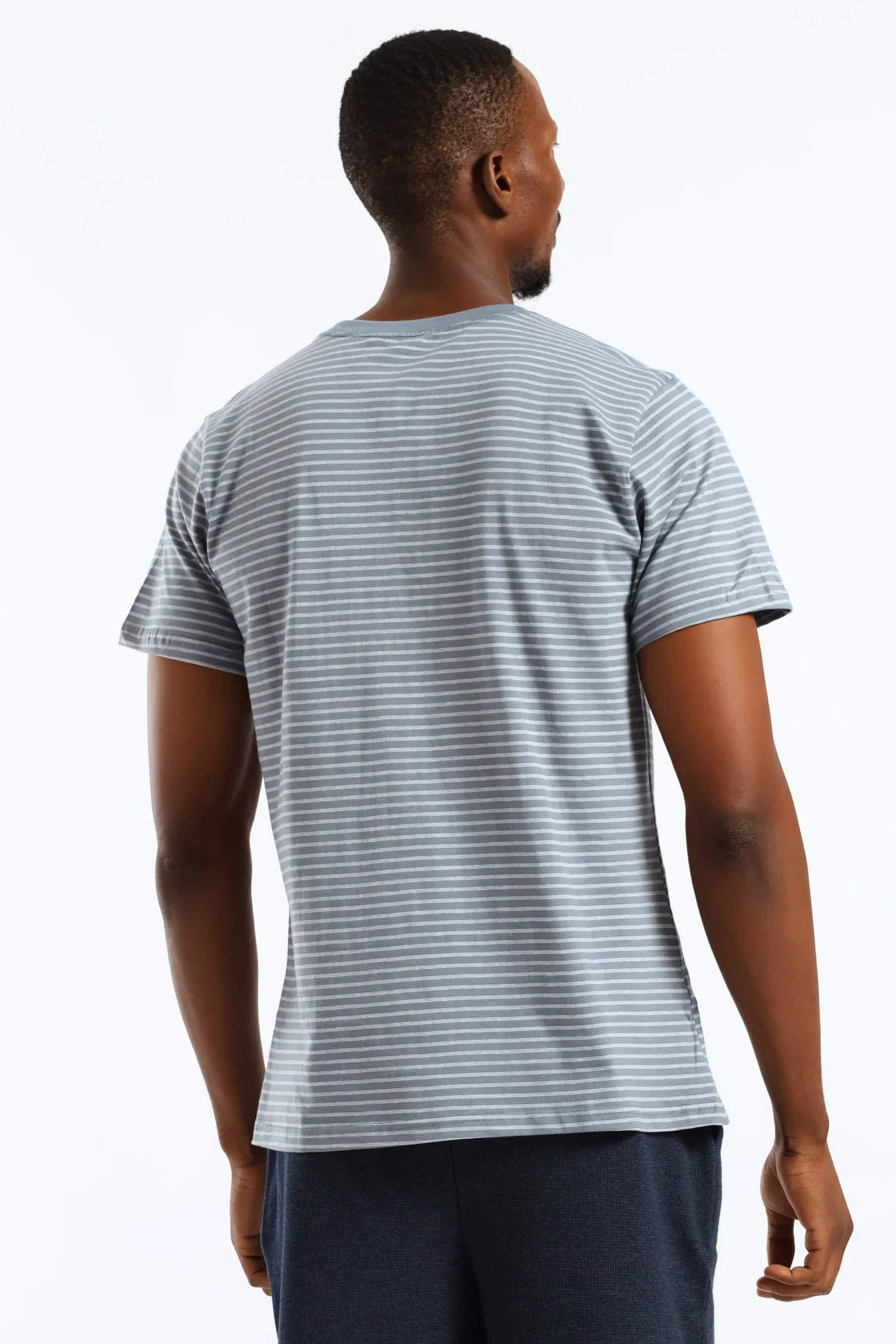 Feather Stripe Henley Top - Cream/Blue sold by Edgars product image thumbnail 5