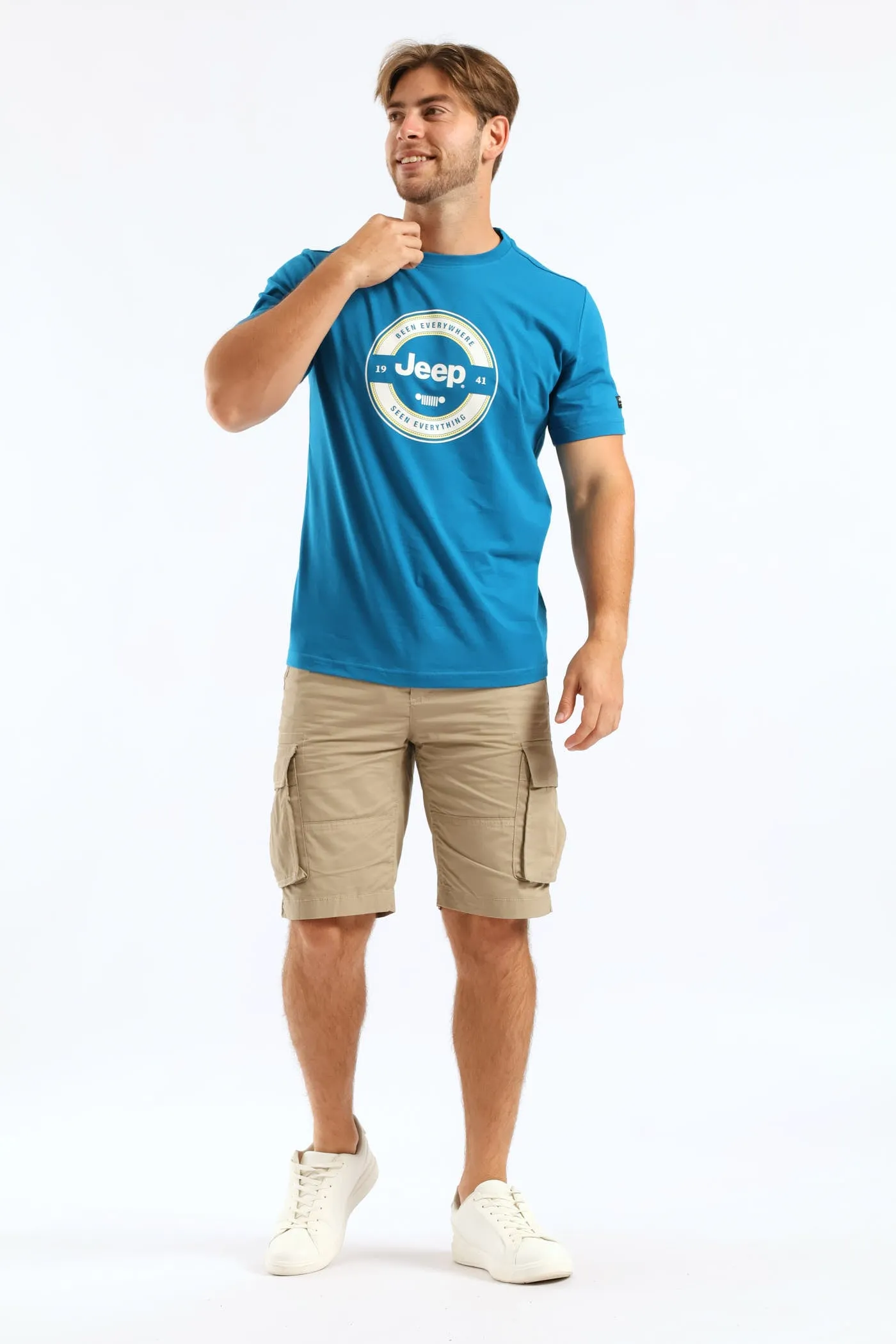 Fashion Logo-Circle Graphic Tee - Blue sold by Edgars