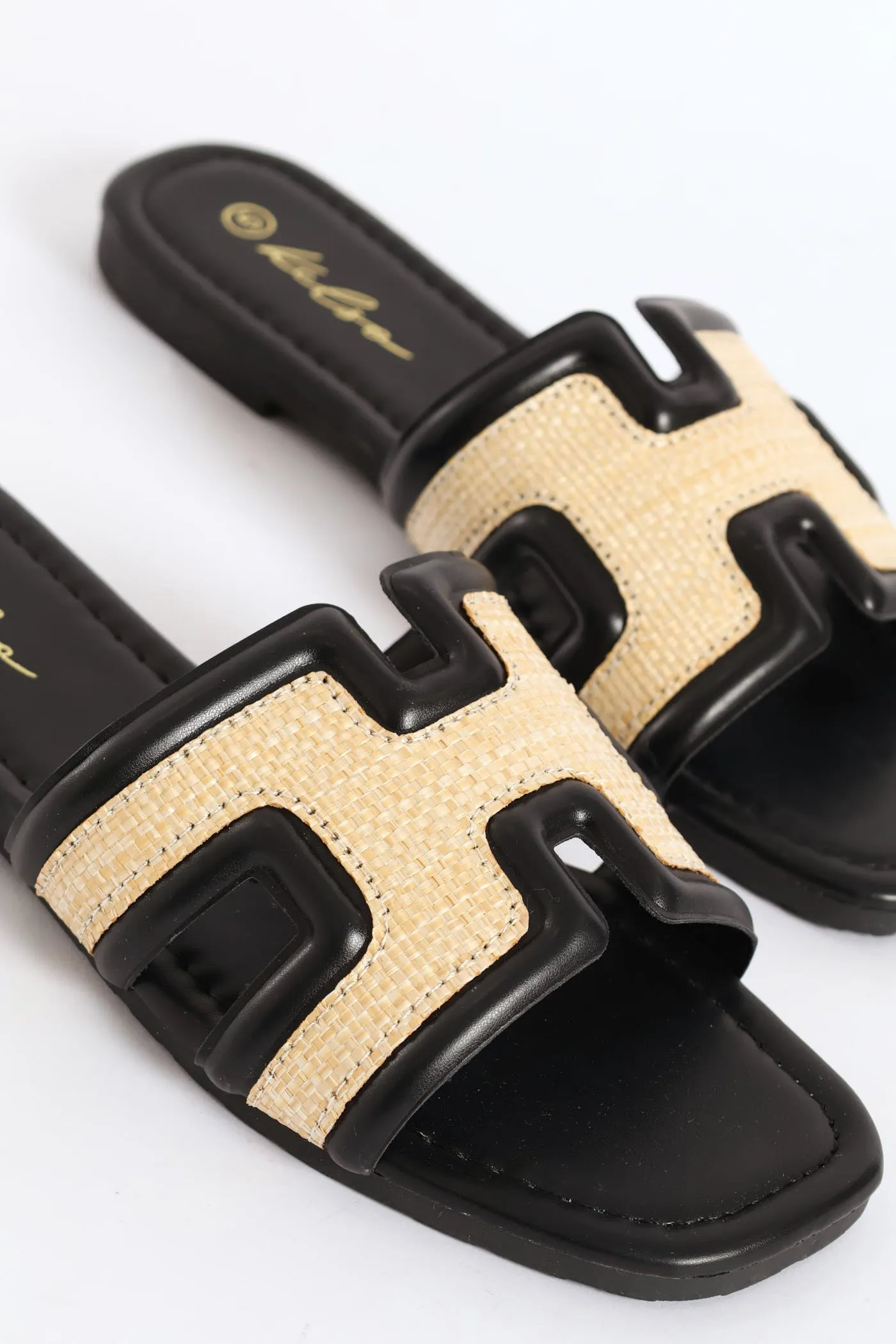 Plain H-Mule Sandal - Black/Cream sold by Edgars product image thumbnail 2