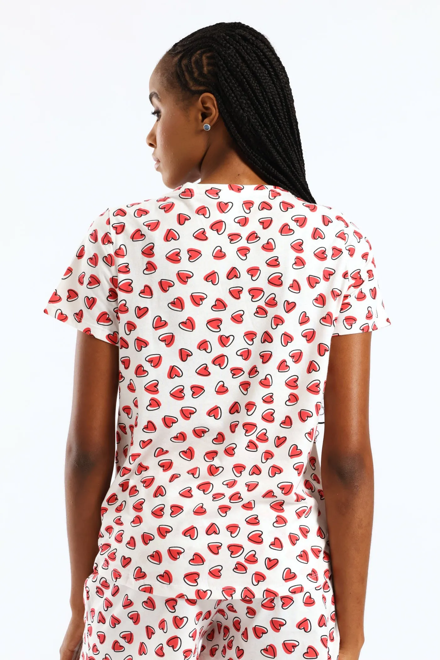 Knit Hearts Top - White/Red sold by Edgars product image thumbnail 4