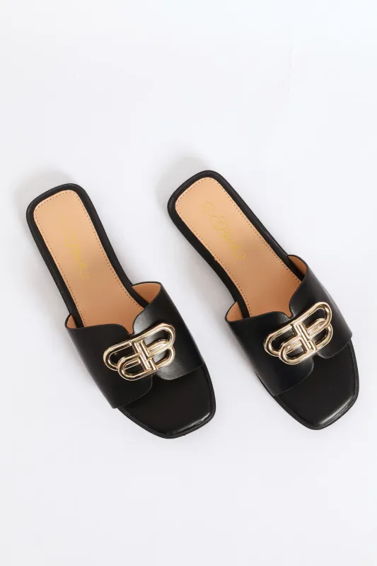 Syrup 1 Flat Sandal - Black sold by Edgars
