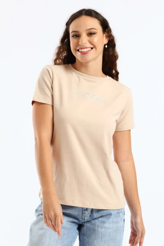 Briana T-Shirt - Taupe sold by Edgars