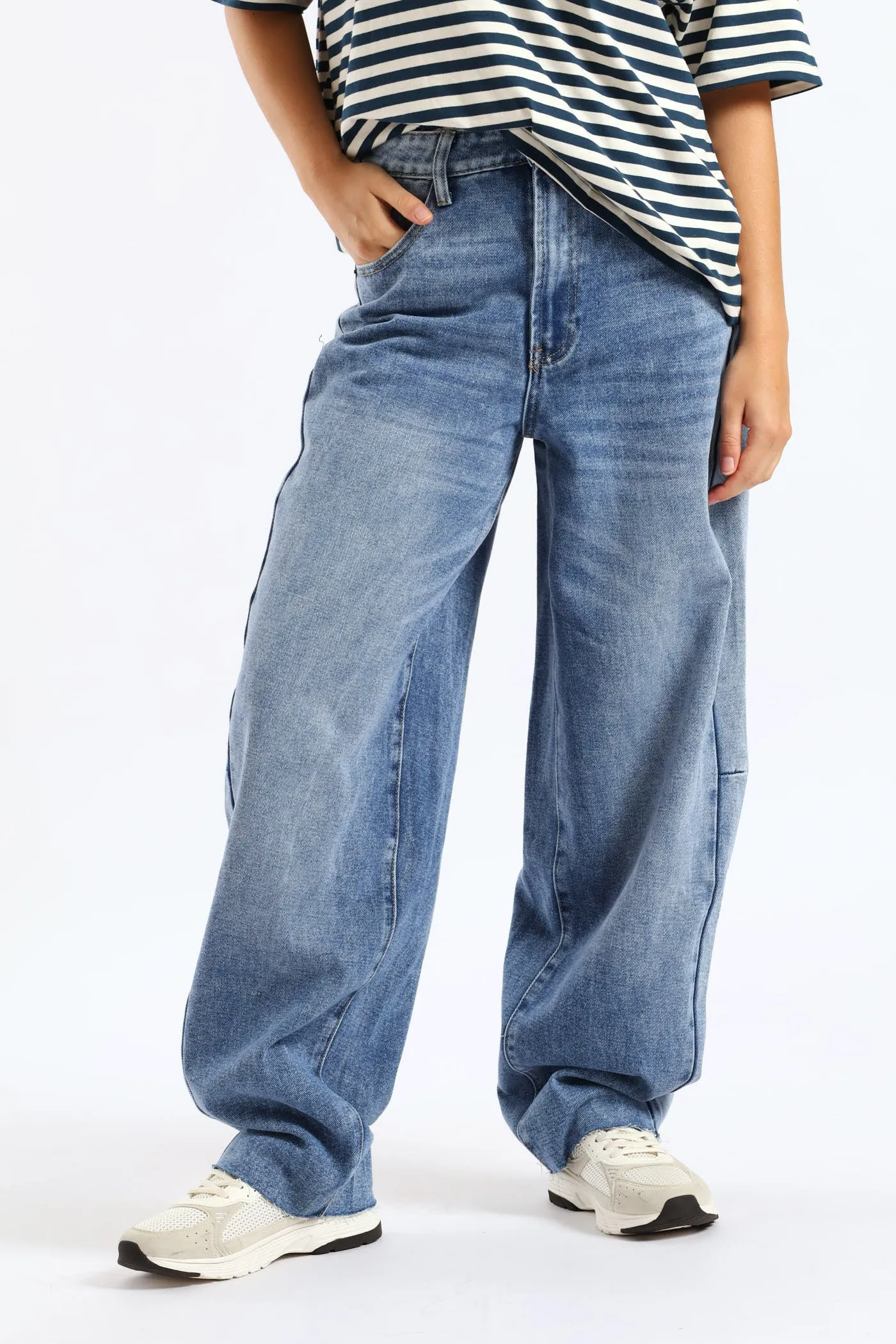 Contrast Barrel Denim - Salty Mid Wash sold by Edgars product image thumbnail 5
