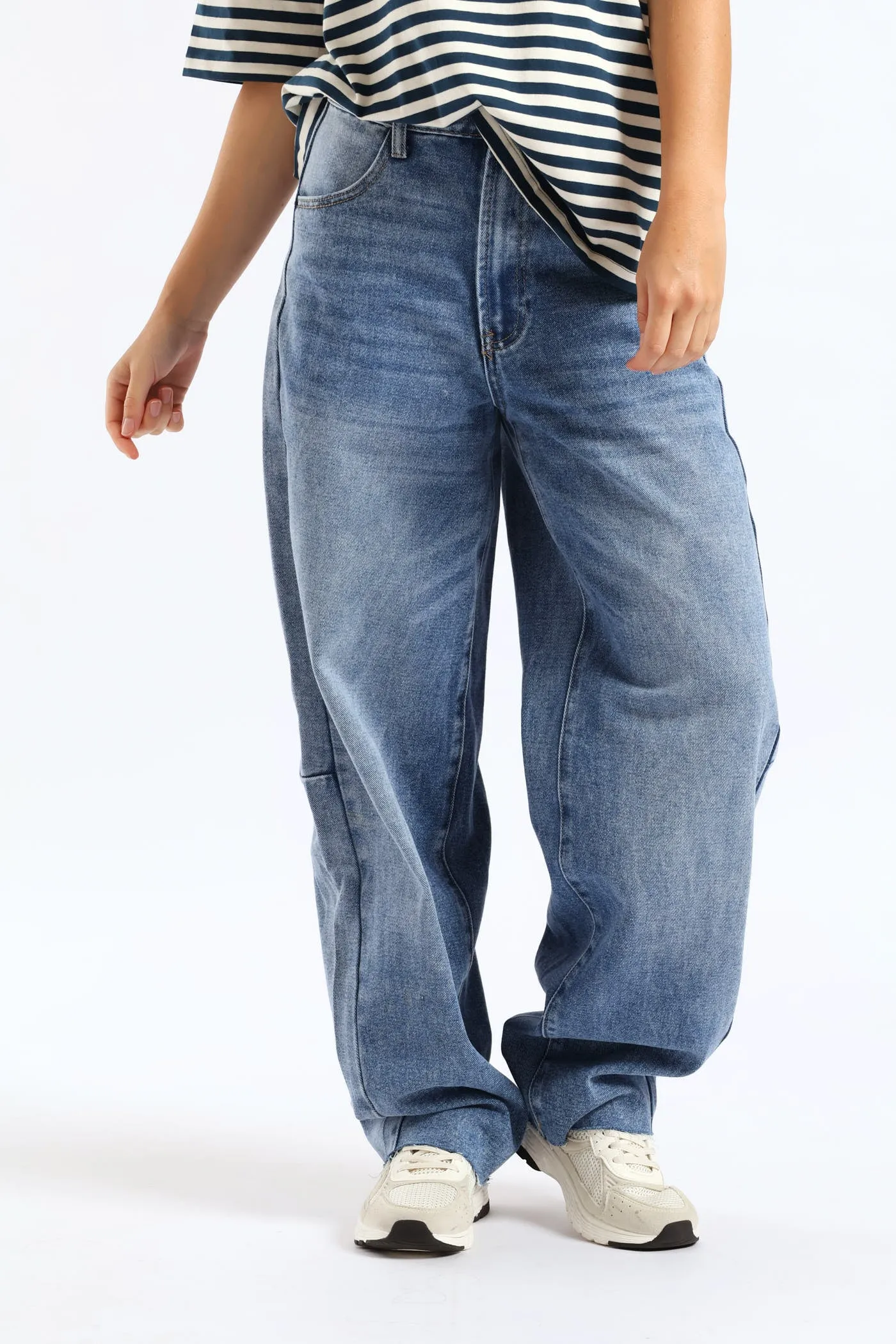 Contrast Barrel Denim - Salty Mid Wash sold by Edgars product image thumbnail 2