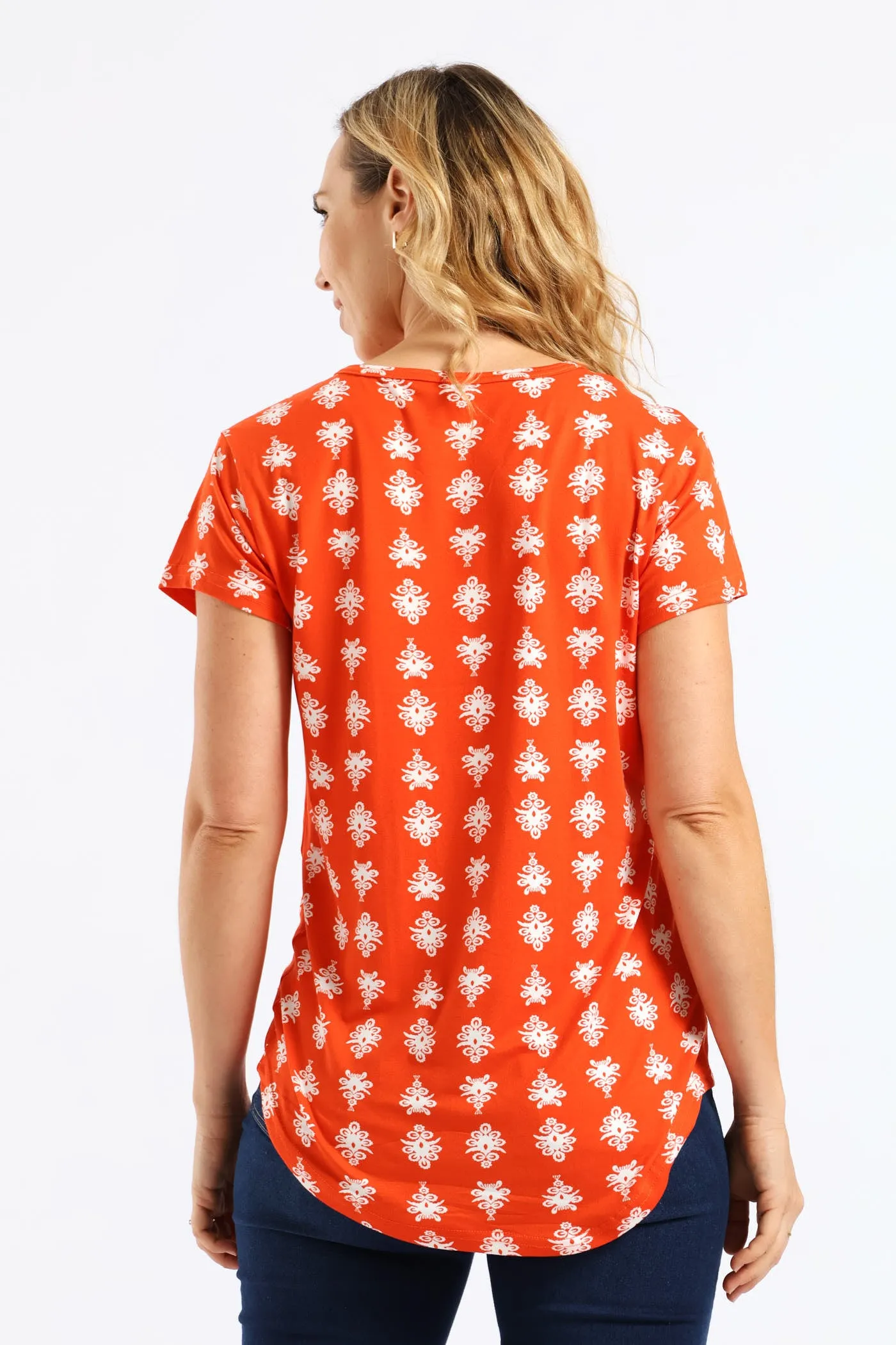 Printed Pocket Tee - Orange/White sold by Edgars product image thumbnail 4